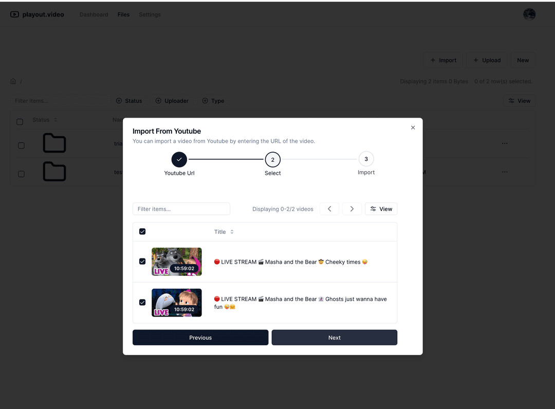 Cloud streaming infrastructure