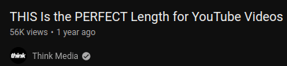 twitter perfect length of a youtube video
