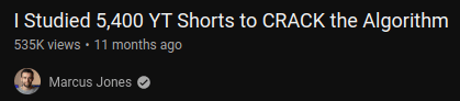 i studied 5400 youtube shorts to crack the algorithm